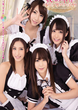 Nanase, Yuuki Natsume, and Rina Aiba in Asian cosplay gangbang